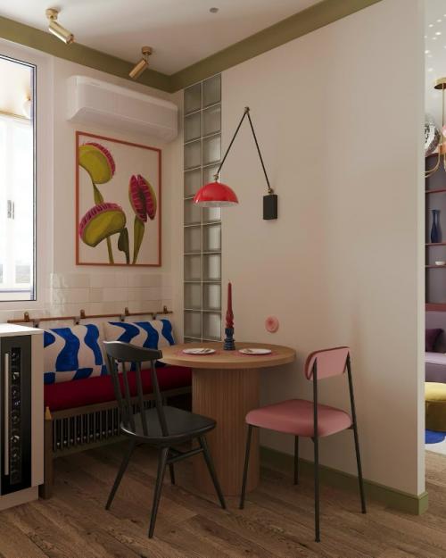 Карамельная квартира для молодой девушки. 06