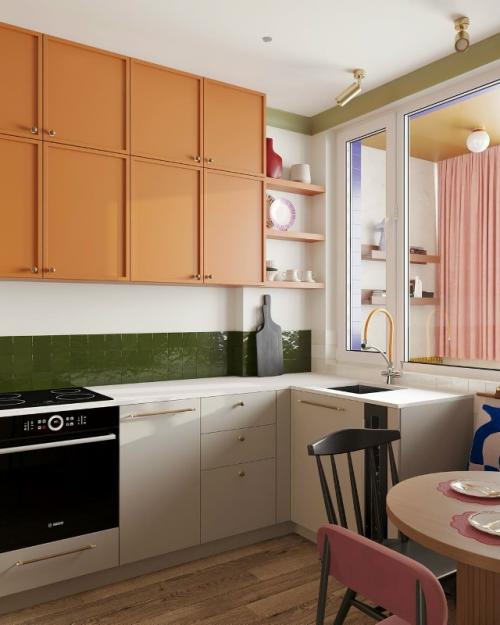 Карамельная квартира для молодой девушки. 02