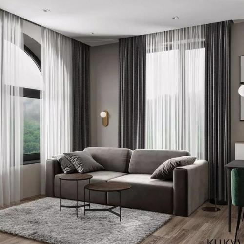 Современный интерьер с гармоничной цветовой гаммой. 03