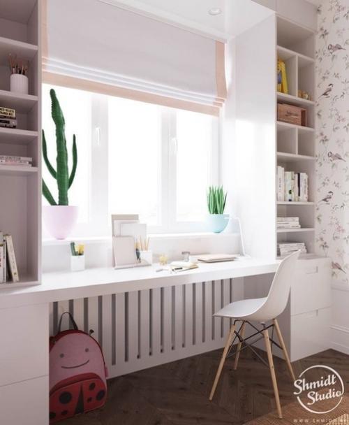 У себя тоже вместо подоконника сделали столешницу.