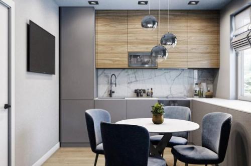 Интересный вариант для оформления двухкомнатной квартиры. 02