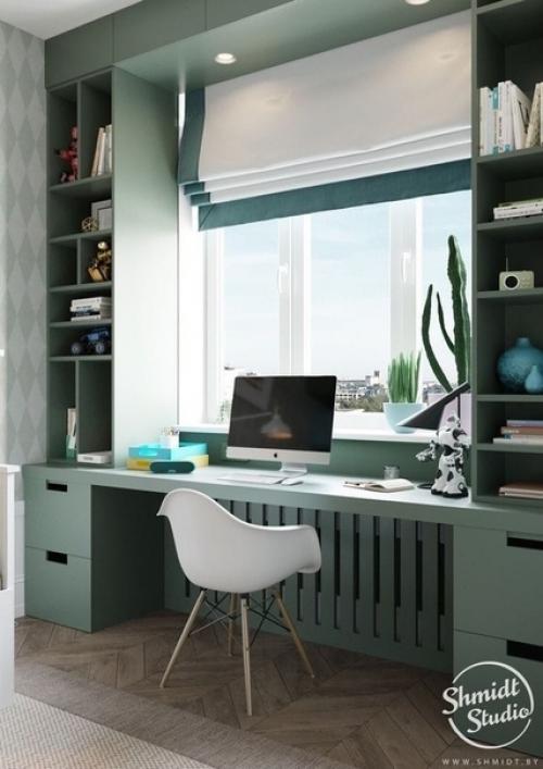 У себя тоже вместо подоконника сделали столешницу. 03