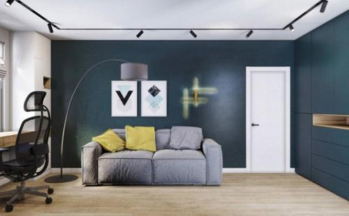 Интересный вариант для оформления двухкомнатной квартиры. 01