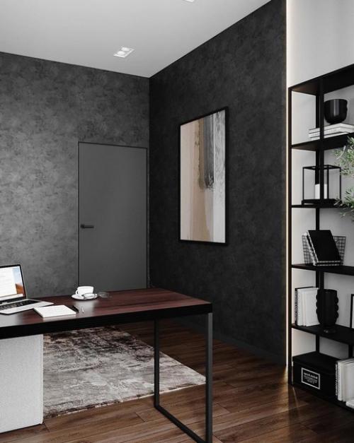 Вот такой кабинет можно в своей квартире организовать. 02