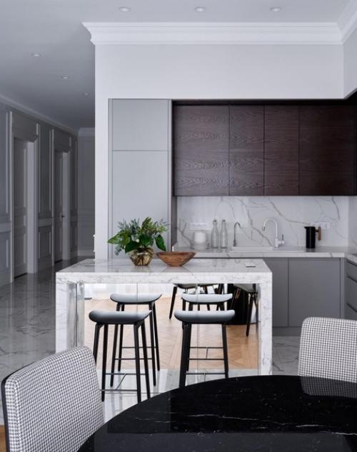 Функциональный интерьер кухни - гостиной. 01