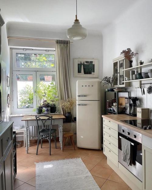 Кухня оформленная в скандинавском стиле. 02