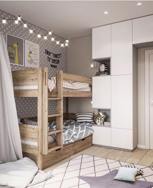 Отличная идея.  Пытаюсь распланировать 11 метров для двух дочерей, но есть балкон (.