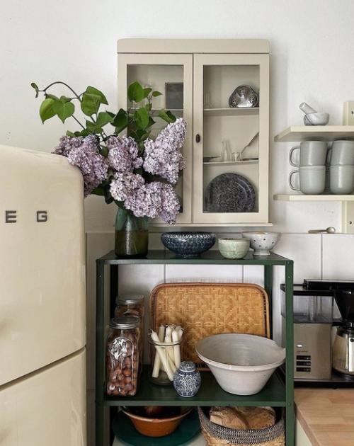 Кухня оформленная в скандинавском стиле. 01