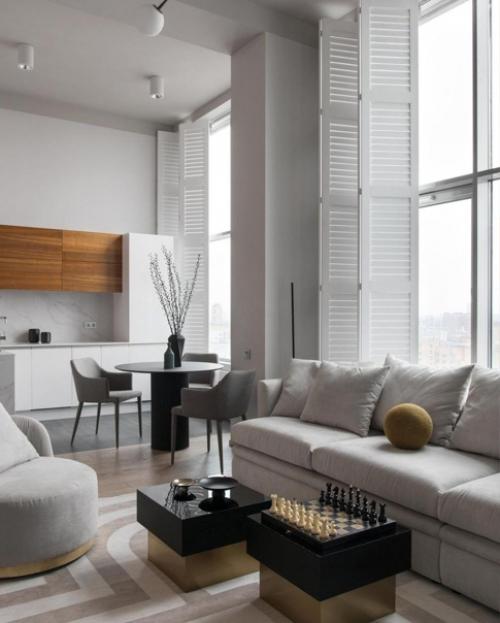 Кухня совмещенная с гостиной. 02