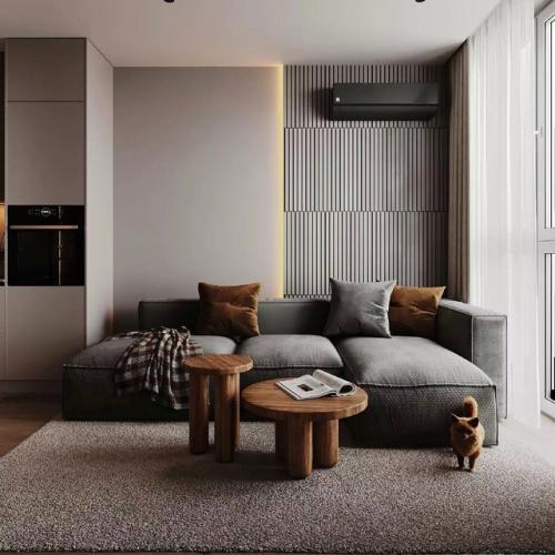 Энергия и уют в интерьере кухни - гостиной. 06