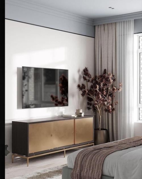 Спальня с шикарными деталями. 05