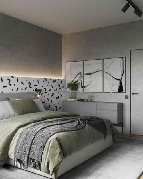 Идея для оформления спальной комнаты. 03