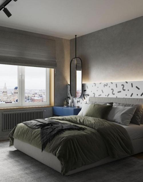 Идея для оформления спальной комнаты. 01