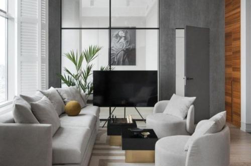 Кухня совмещенная с гостиной. 01