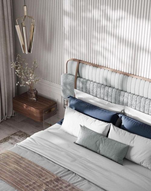 Спальня с шикарными деталями. 01