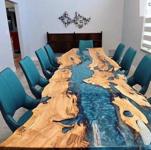 Самые красивые столы из эпоксидки. 01
