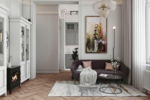 Смелая эклектика в двухкомнатной квартире. 04