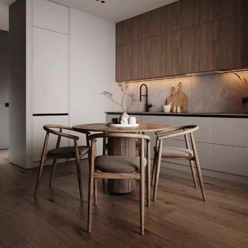 Энергия и уют в интерьере кухни - гостиной. 01