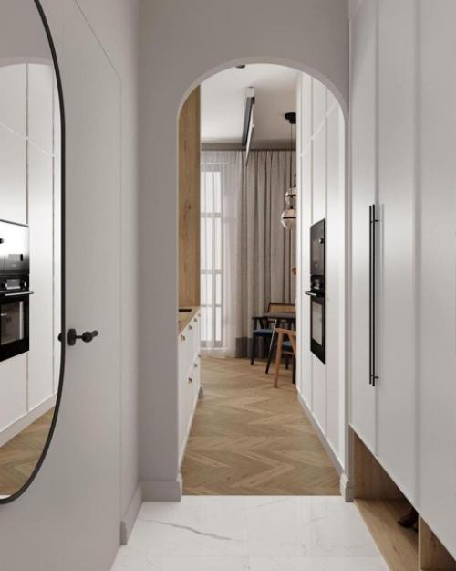 Квартира с очень высокими потолками.