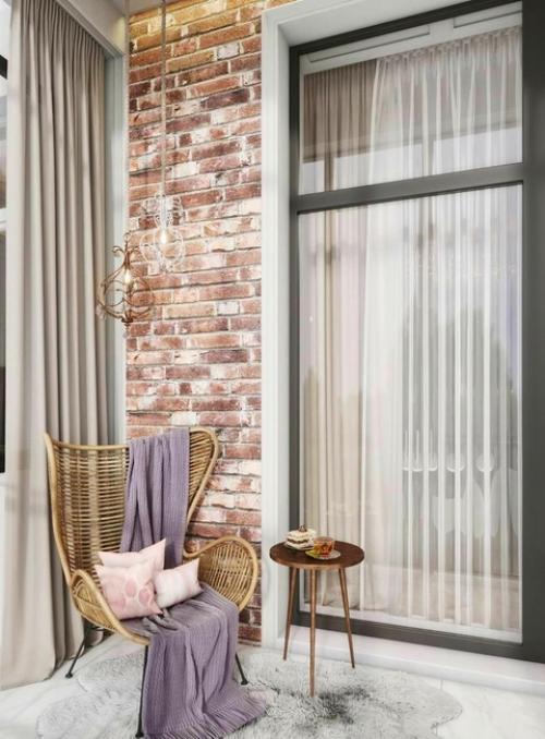 Смелая эклектика в двухкомнатной квартире. 07