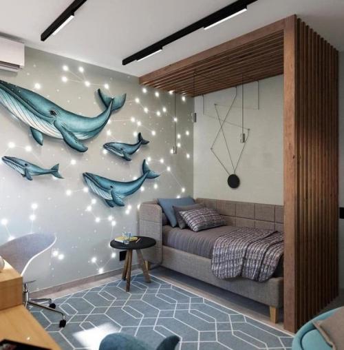 Сказочное оформление детской комнаты. 02