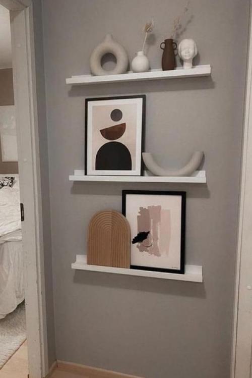 Отличные идеи, как можно задекорировать пустую стену. 01