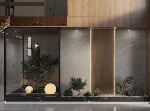 Просторное оформление с открытой планировкой. 02