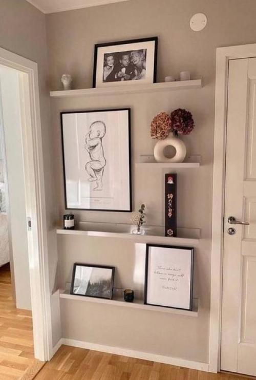 Отличные идеи, как можно задекорировать пустую стену. 02