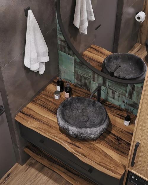 Маленькая ванная - большой стиль. 08