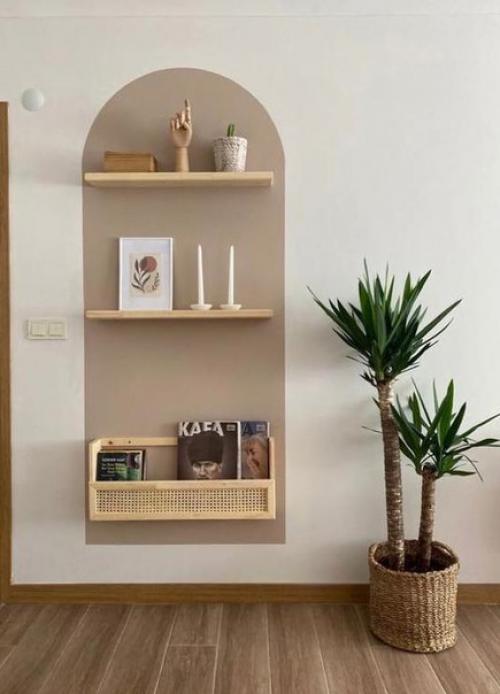 Отличные идеи, как можно задекорировать пустую стену.