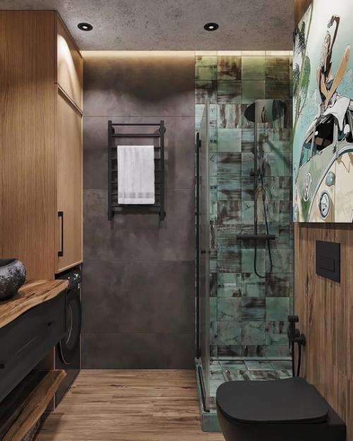 Маленькая ванная - большой стиль. 05