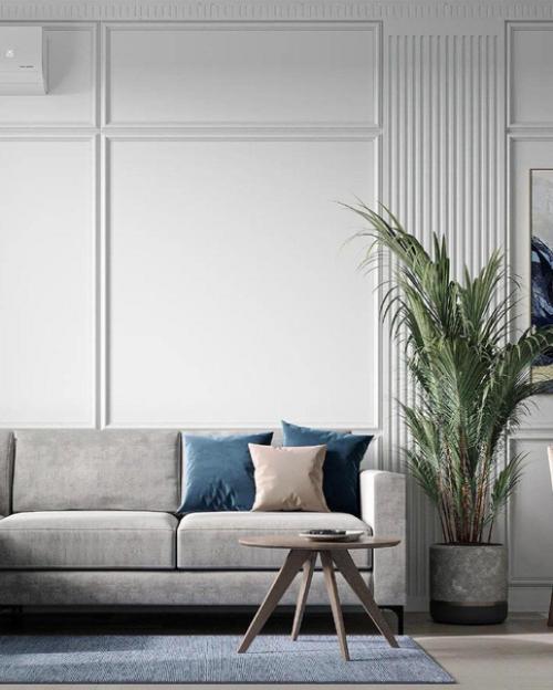 Кухня - гостиная в нежных тонах. 02