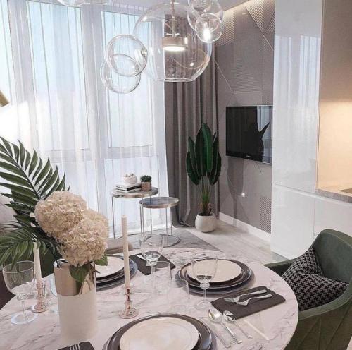 Интересный интерьер кухни. 01