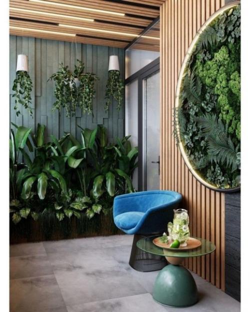 Как же прекрасно выглядит зелень в квартире. 01