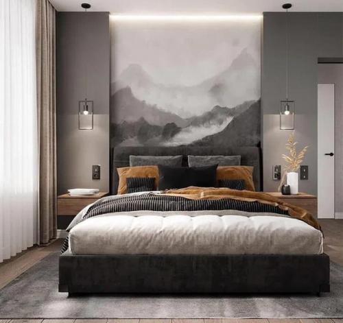 Интересная квартира. Оформленная в спокойных оттенках. 03