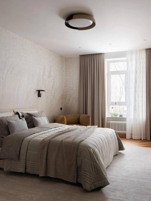 Монохром и фактуры: квартира в Пушкине. 04