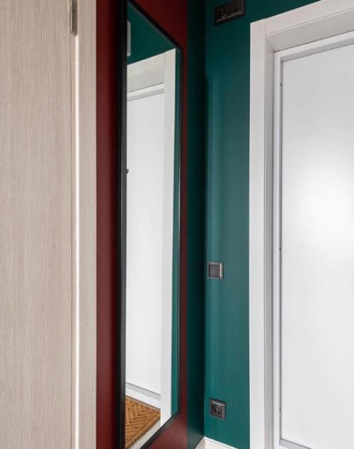 Маленькая квартира студия, которую очень красиво оформили. 07