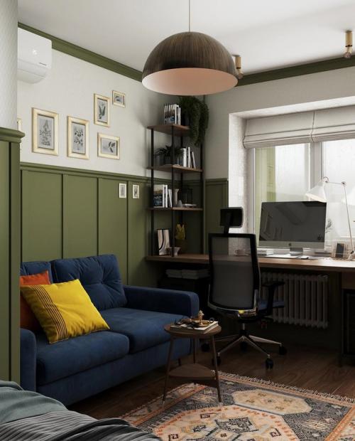 Квартира с атмосферой старой Англии. 07