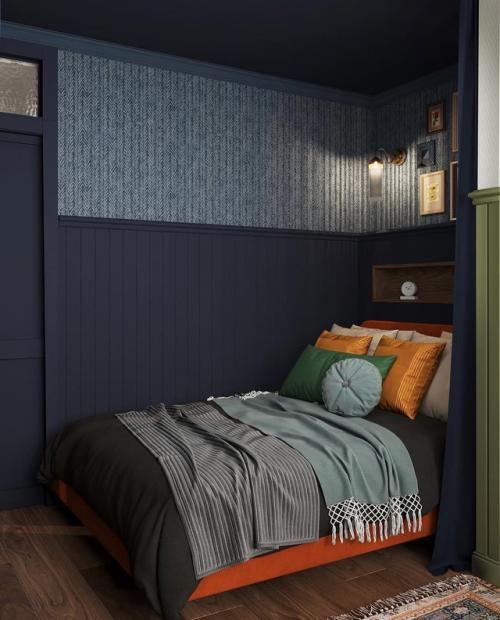 Квартира с атмосферой старой Англии. 04