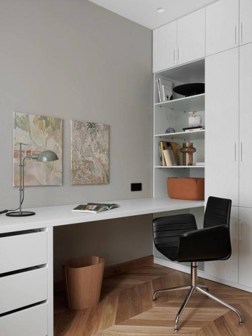 Монохром и фактуры: квартира в Пушкине. 06