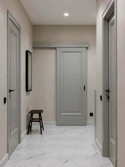 Монохром и фактуры: квартира в Пушкине. 08