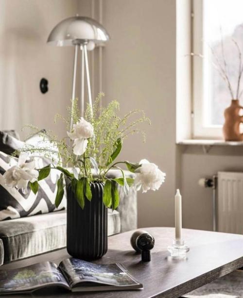 Интересное оформление гостиной комнаты. 02