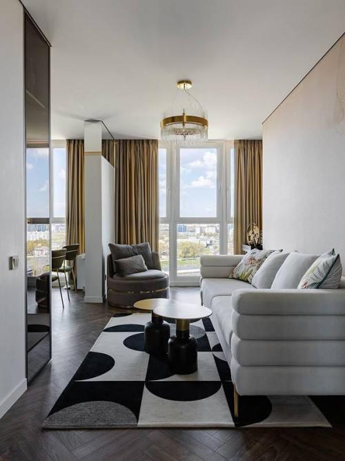 Ар - деко в новостройке: Гэтсби на современный лад. 03