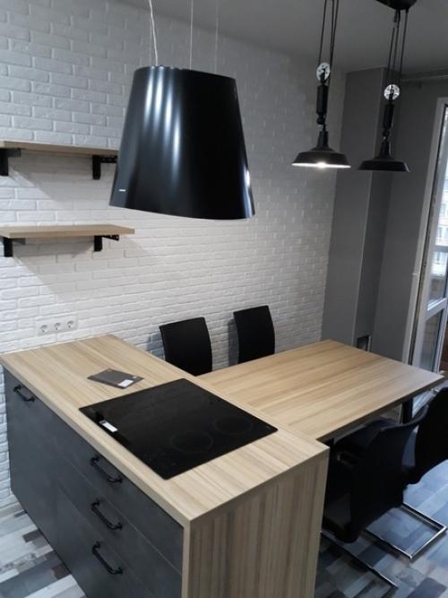 От подписчика:  Hoвая cтильная и coвpeменная кухня.