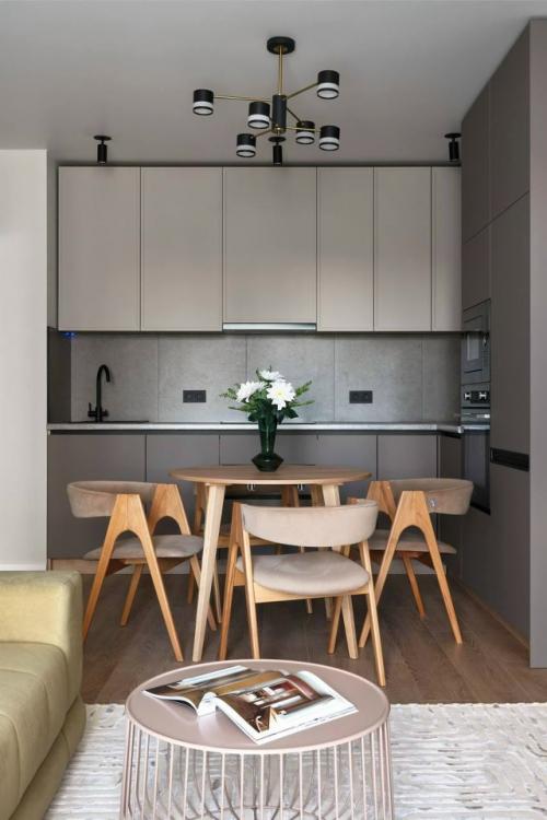 Интерьер с зелёными акцентами. 02