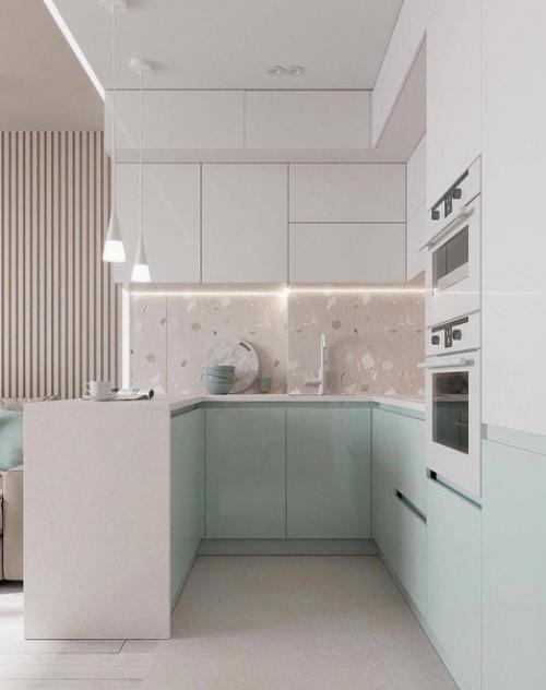 Светлая квартира. С небольшим количеством пастельных цветов. 07