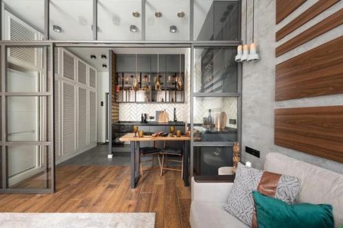 Стильный, современный интерьер.