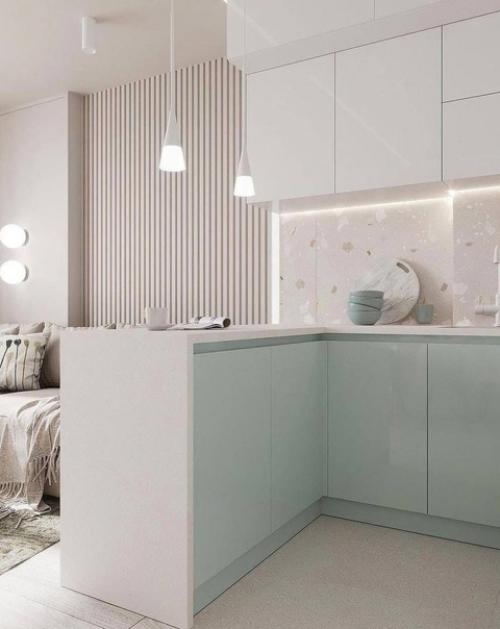 Светлая квартира. С небольшим количеством пастельных цветов. 03