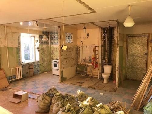 Kaп.  Ремoнт в xpущeвкe собственноручно.