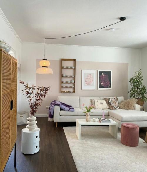 Интересный интерьер. С нотками ретро.